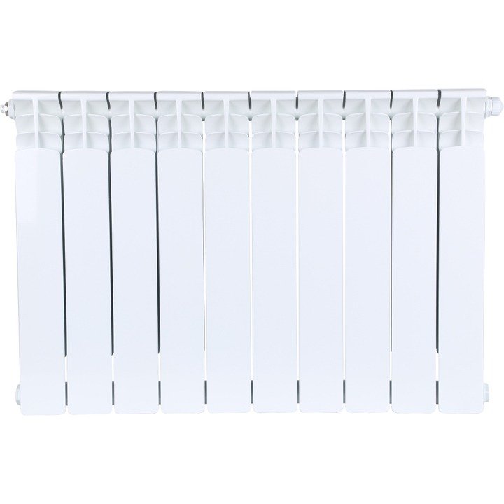 Радиатор STOUT Space 500 мм 10 секций, биметал. (нижнее правое подключение) на 16,6 кв.м.