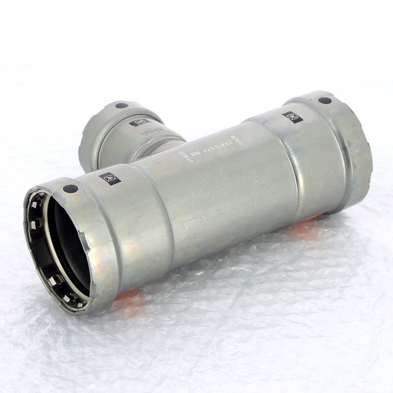 Тройник пресс оцинкованная сталь Megapress VIEGA 2" х 1"1/4 х 2"