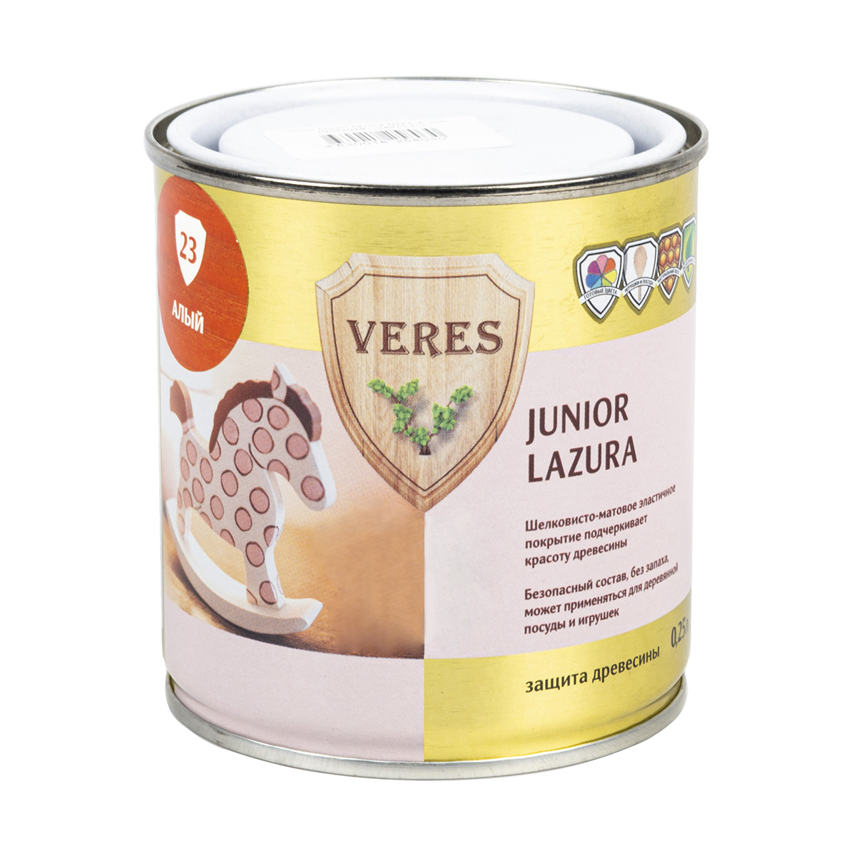 Верес джуниор №23 алый 0,25 л (1/6) "veres"