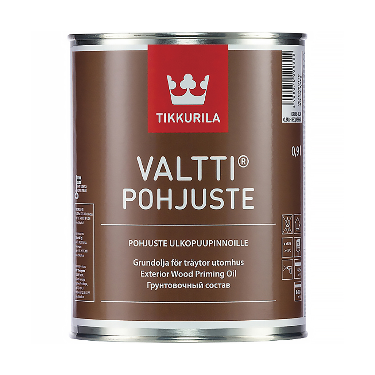 Валтти праймер (похъюсте)  0,9 л (1/3)  грунт-антисептик "тиккурила"