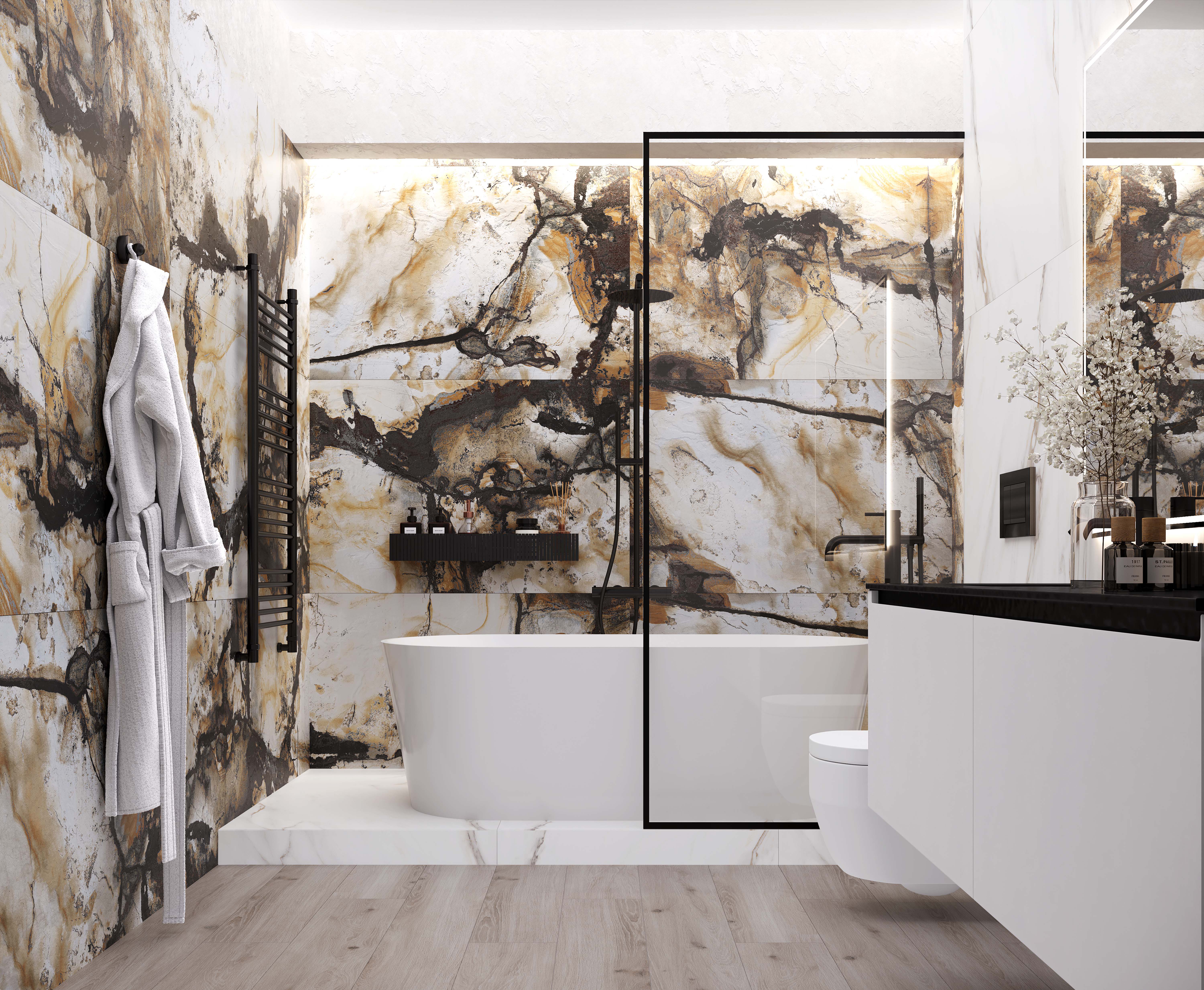 Skat gold керамогранит металлизированный 80x160