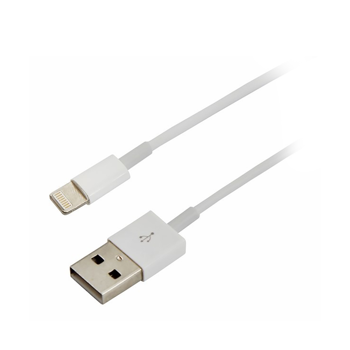 Кабель usb-lightning 1 м пвх (iphone) белый (1/10/100) "rexant" 18-1121