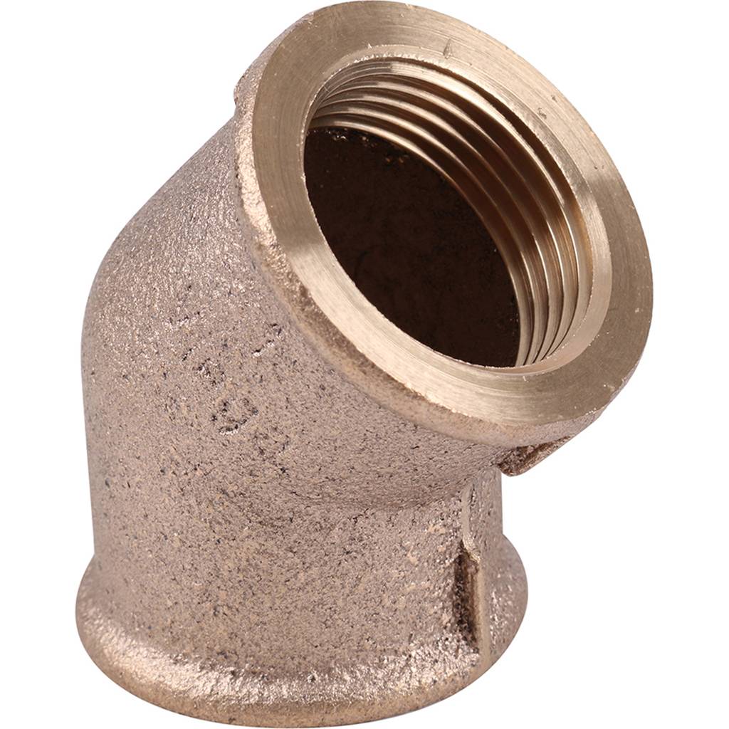 Угол резьбовой 45° (ВР) 1" бронза VIEGA (320652)