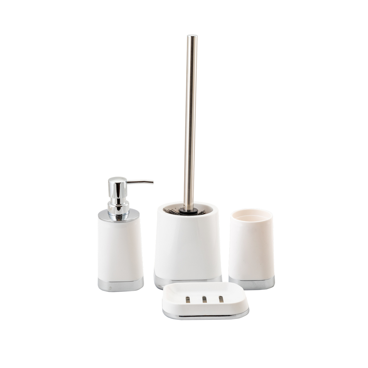 Мыльница "gloss" пласт. (белый) (1/12) "аквадекор" attp-1901wh-04