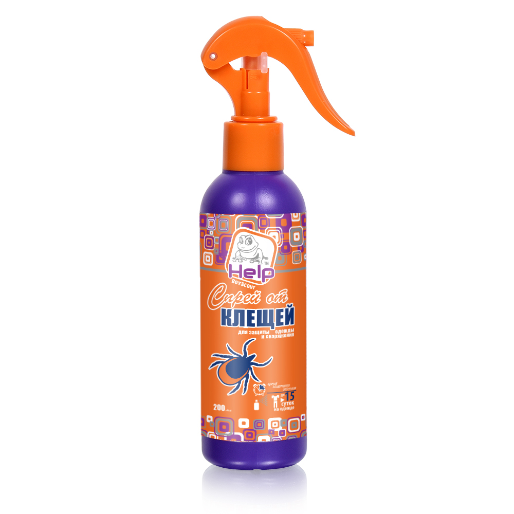 Средство от клещей спрей 200 мл (1/12) "help" 80225