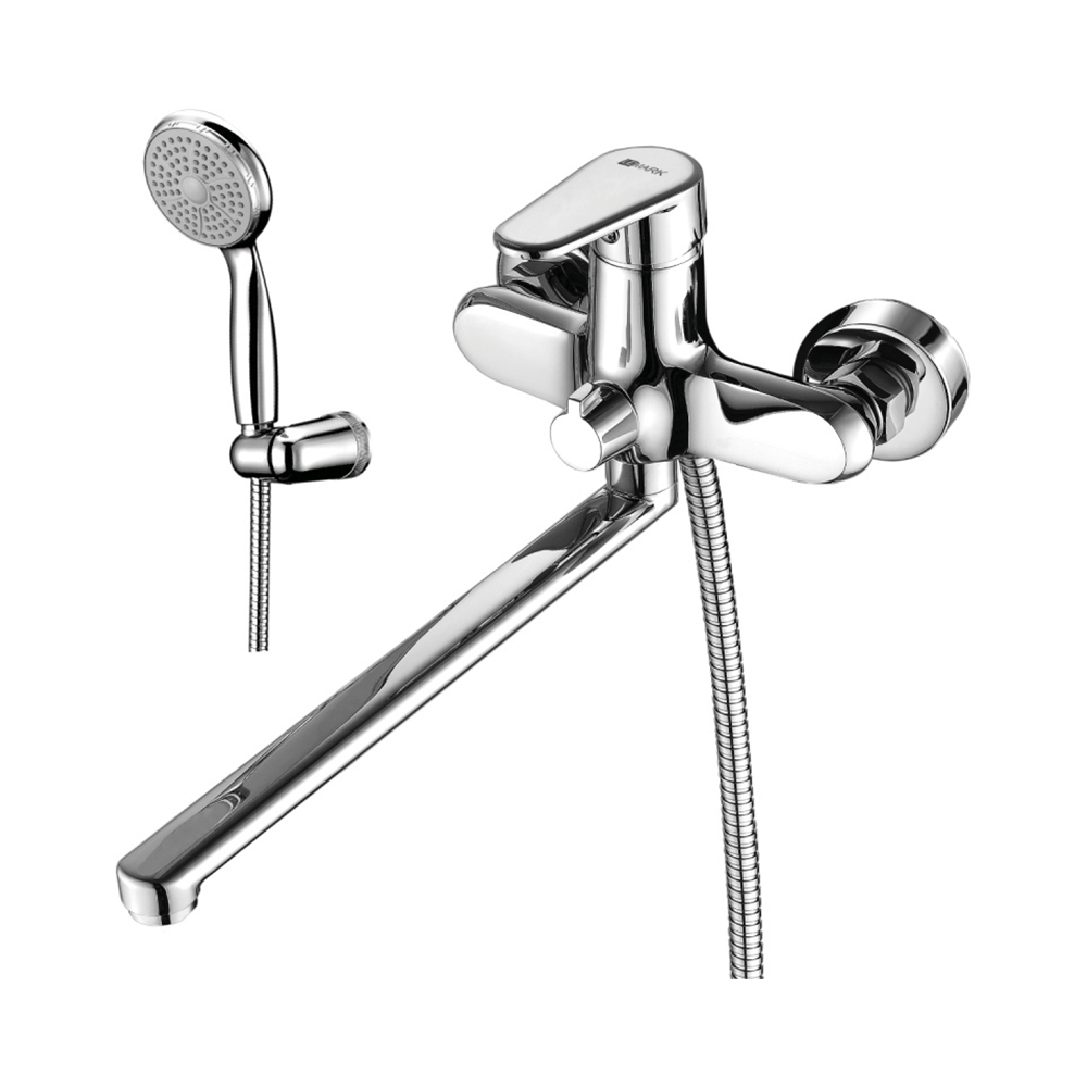 Смеситель для ванн "point"  lm0351c  длинный плоский излив (1/12) "lemark"