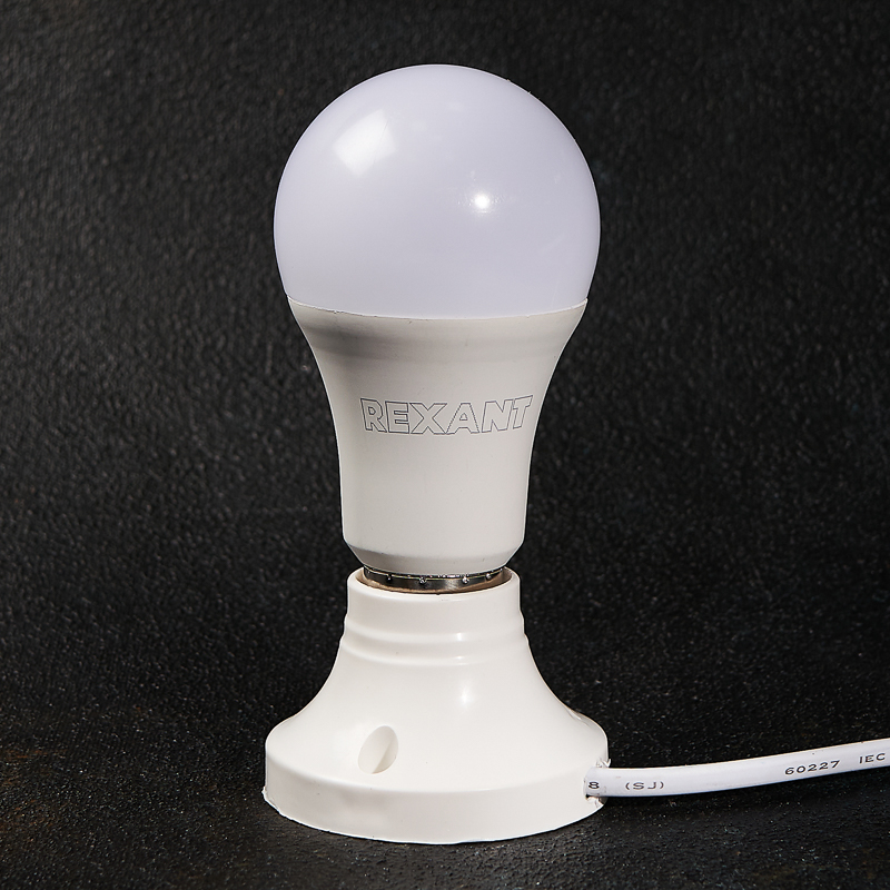 Лампа светодиодная "rexant" груша a60  15,5w 2700 k 1473 лм  e27, тепл. свет (10/100) 604-008