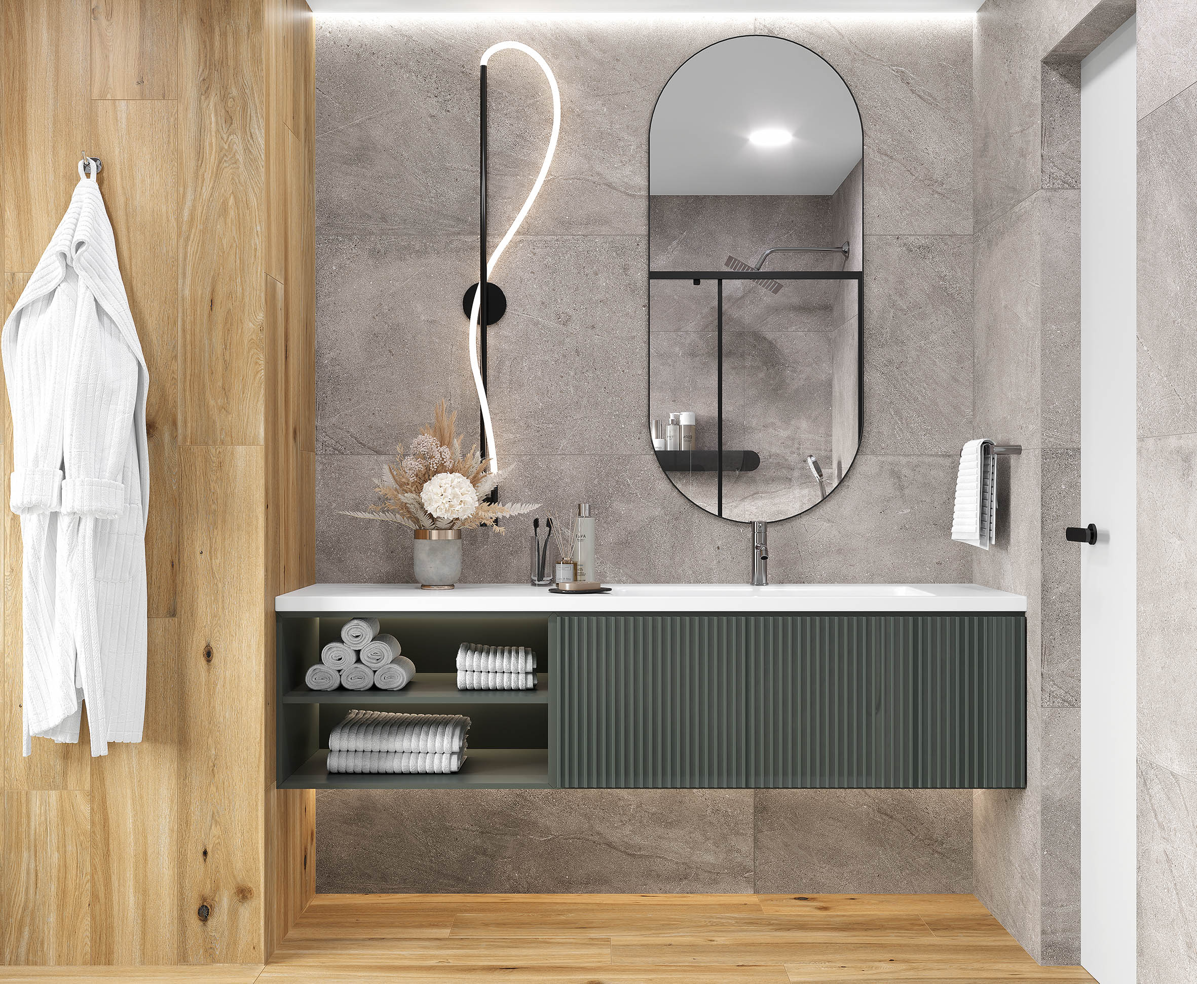 Dosimo grey керамогранит серый сатинированный карвинг 60x60