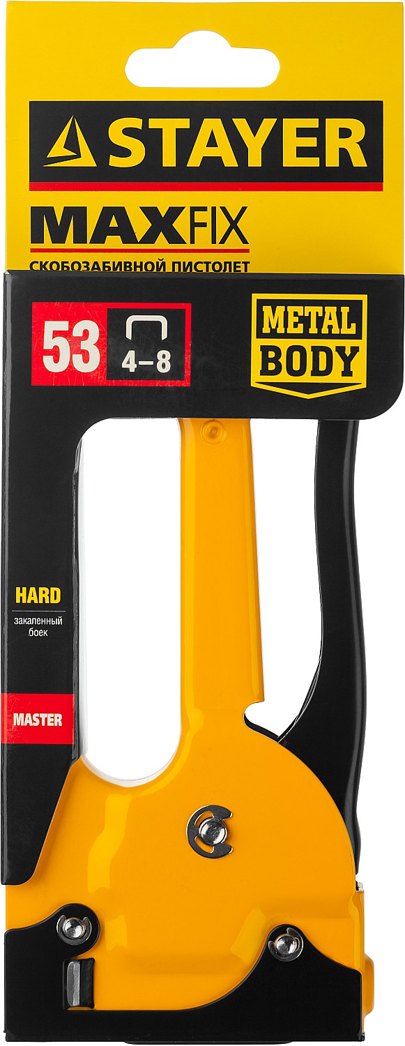STAYER B-53, тип 53 (A/10/JT21) 23GA (4 - 8 мм), стальной степлер (3145)