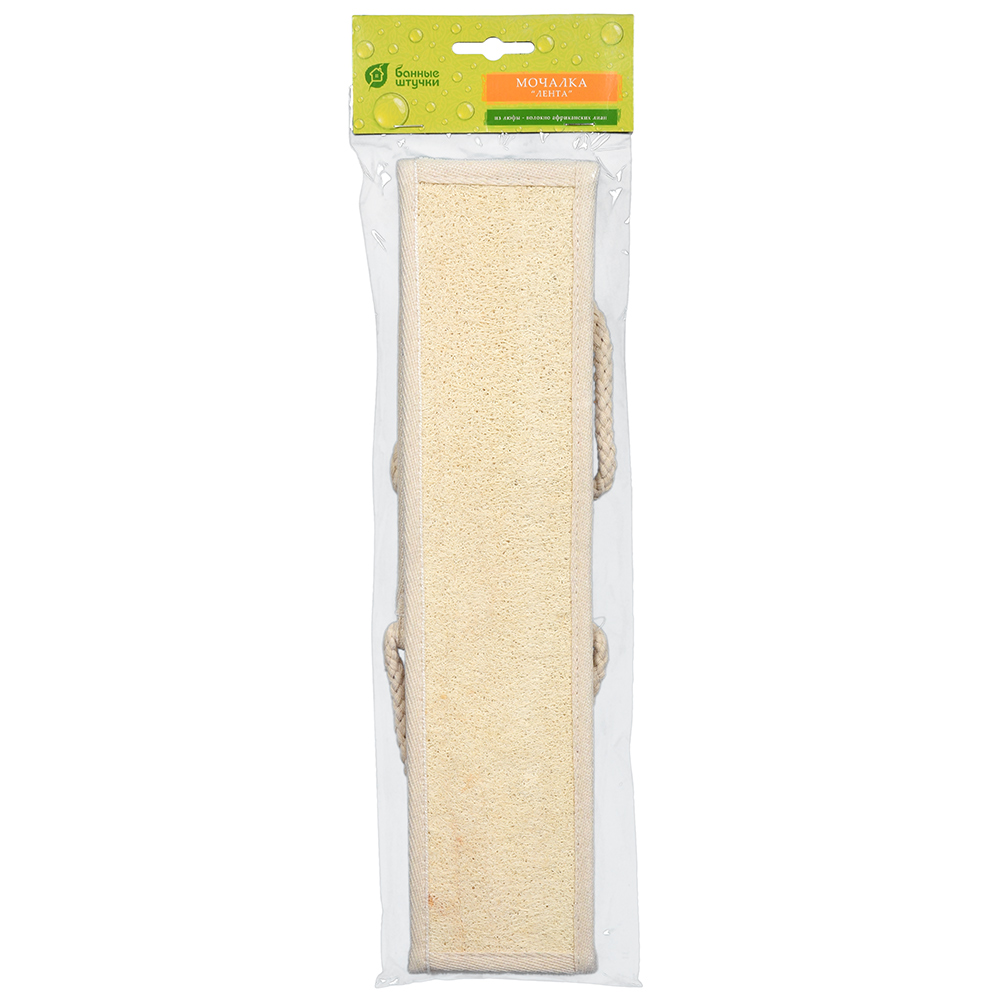 Мочалка из люфы лента 80*8,5 см (1/30) "банные штучки" 40007