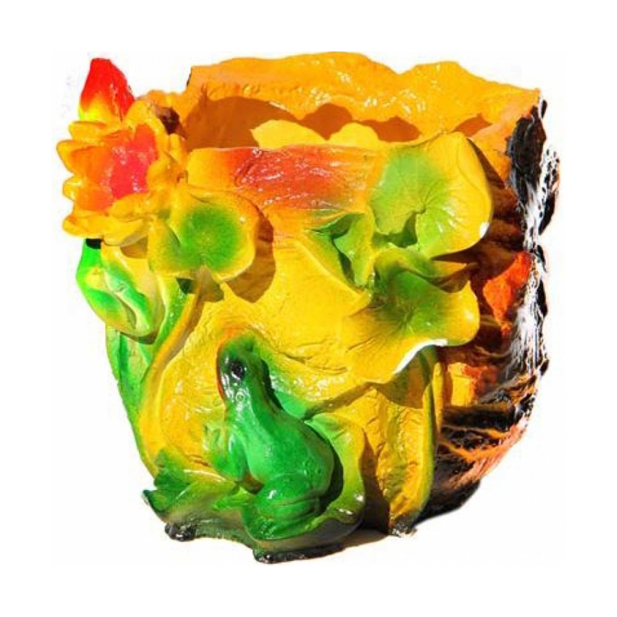 Кашпо садовое "лилия и лягушка" 160*200 мм "гарденвилл"