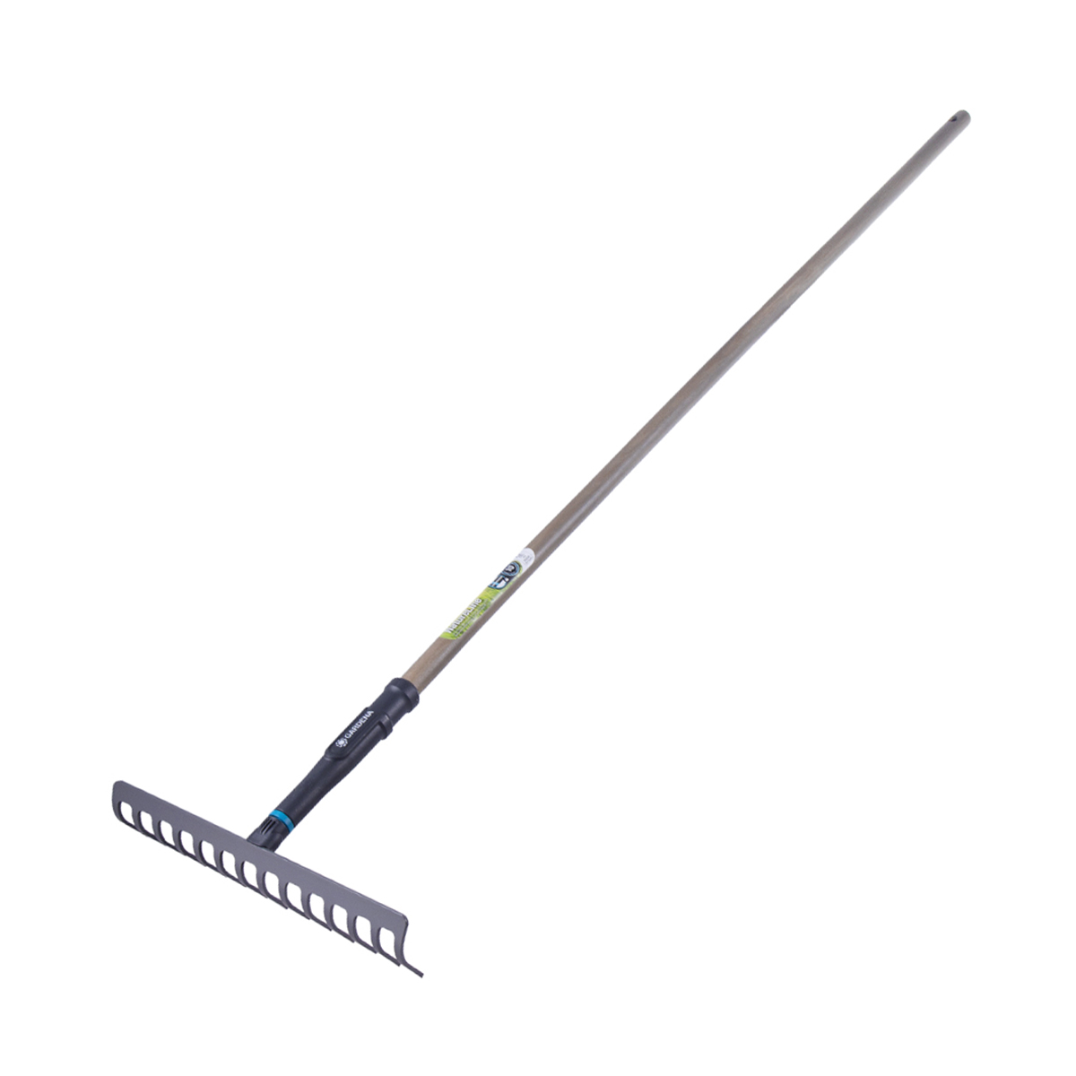 Грабли 14 зубов natureline с дерев. черенком (1/4) "gardena" 17106-20.000.00