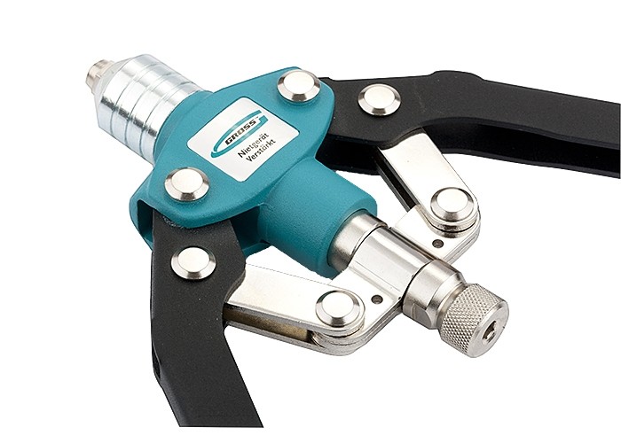 Заклепочник двуручный усиленный 520 мм, удлин.рукоятки, для заклепок 3.2-4.0-4.8-6-6,4 Gross (40409)