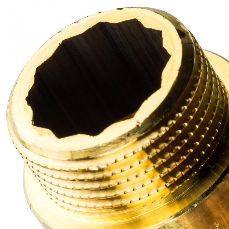 Удлинитель резьбовой ВН 3/4" x 60 мм латунь STOUT