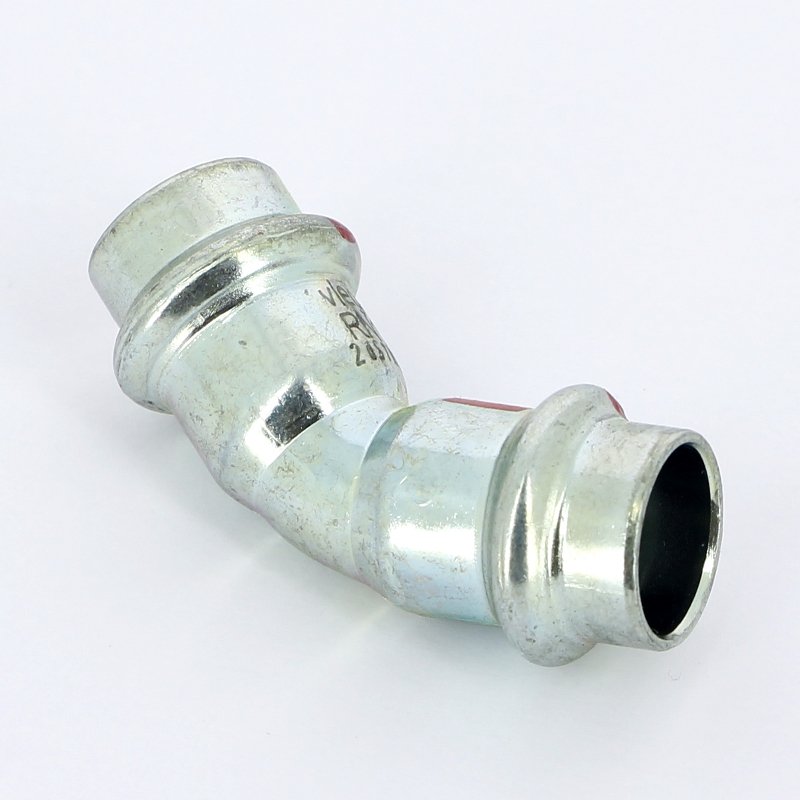 Угол пресс 45°15 оцинкованная сталь Prestabo VIEGA