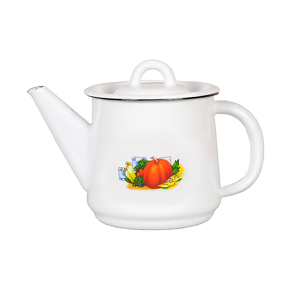 Чайник эмалиров. декор. 1 л (1/12) "стальэмаль"  1с202с