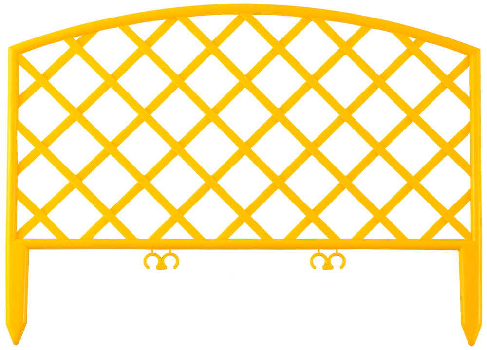 GRINDA Плетень, 24 х 320 см, желтый, 7 секций, декоративный забор (422207-Y)