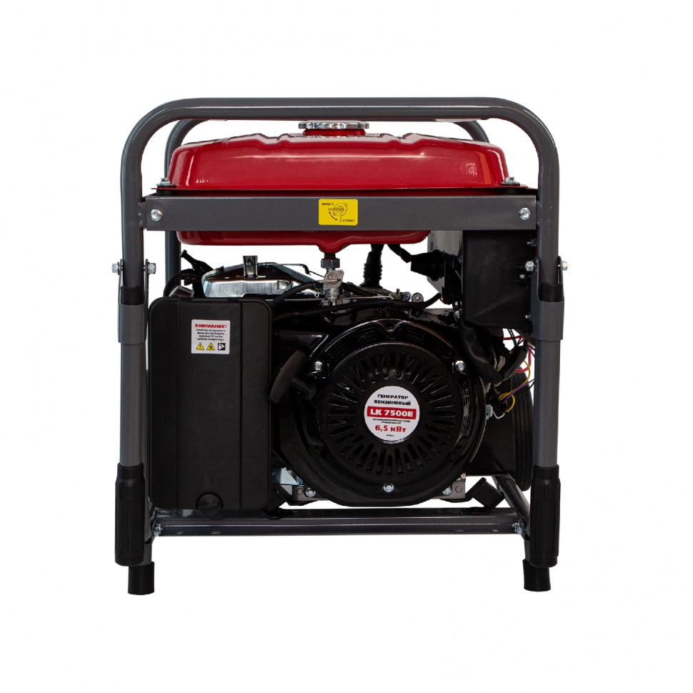Генератор бензиновый LK 7500E, 6.5 кВт, 230 В, бак 25 л, электростартер Kronwerk (94694)