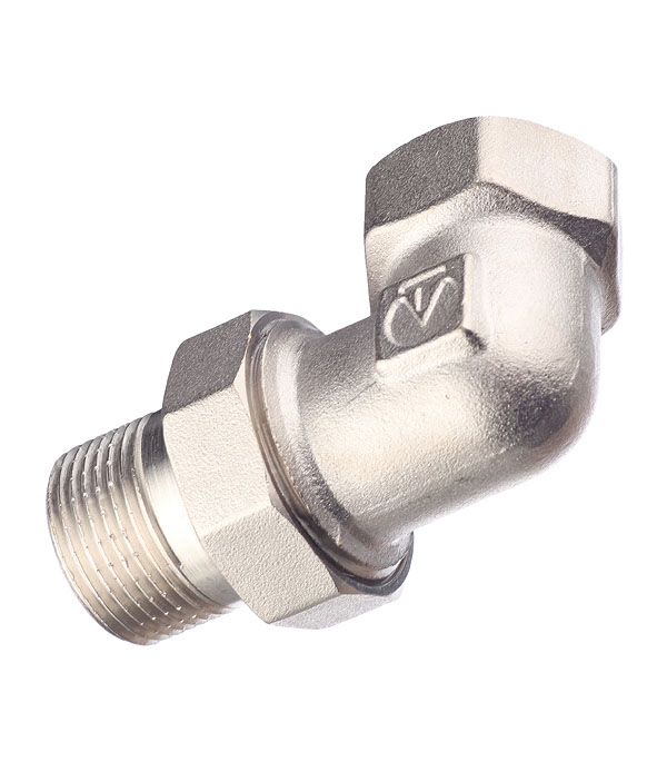 Сгон угловой разъемный ВН 1" латунь-никель VALTEC (VTr.098.N.0006)