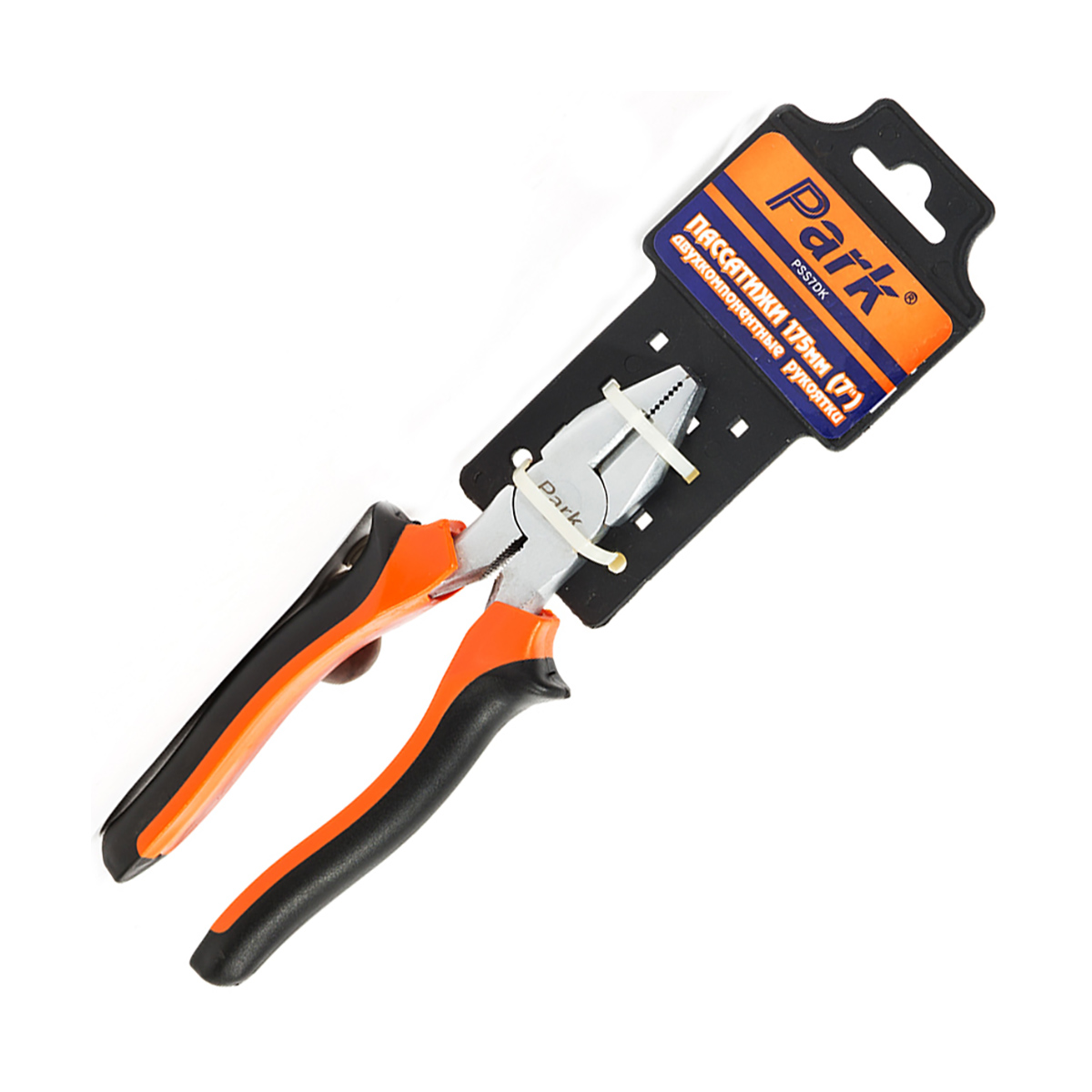 Пассатижи 180 мм двухкомп. рукоятки (1/6/60) "park" pss7dk