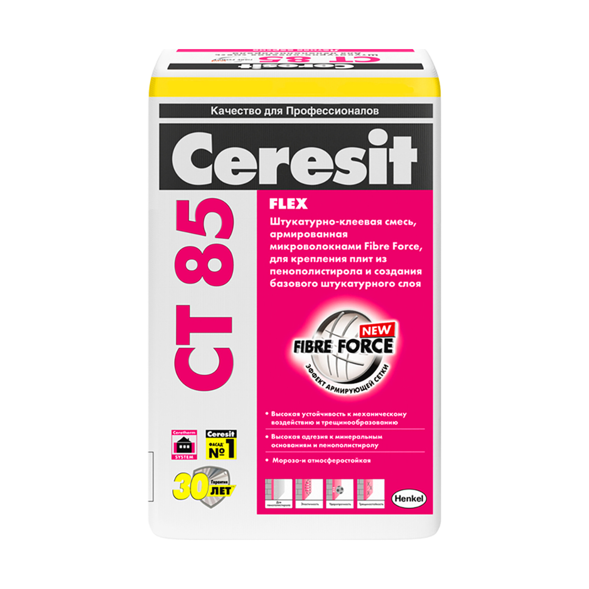 Клей для стиропоровых плит  ct 85  25 кг (1/48) "ceresit"