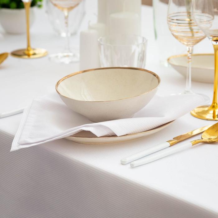 Салфетки столовые "этель" lines 45*45 см набор 4 шт. (белый) (1/40) 7091147