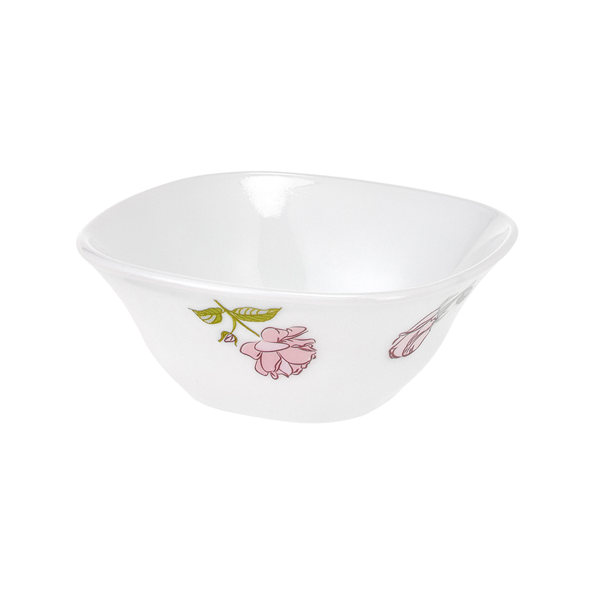 Салатник "royal garden" wild roses 11,5 *11,5 см, опаловое стекло (6/96) rg011sc