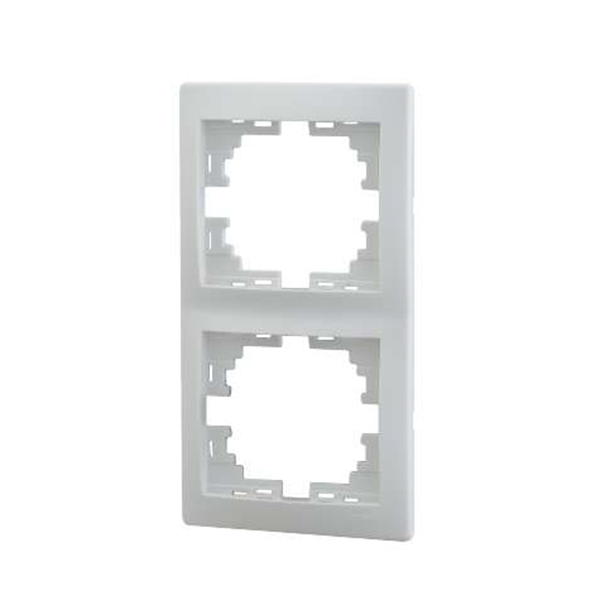 Рамка "mira" 2-х местн. вертикальная, белый (1/10/120) "lezard" 701-0200-152