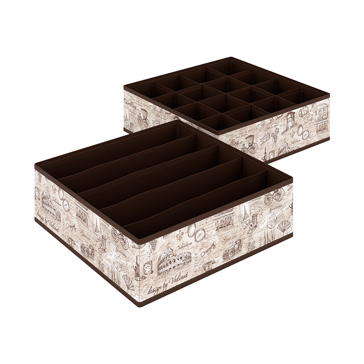 Органайзеры для белья "travelling" 32*32*10 см (набор 2 шт.) (1/24) "valiant" tc-s16s5