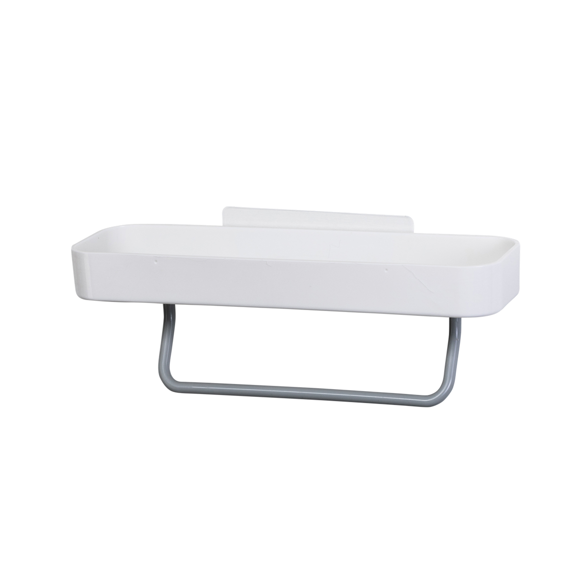 Полка для ванной с полотенцедержателем "escape" 28 см, пласт. (1/48) "swensa" brw-88003