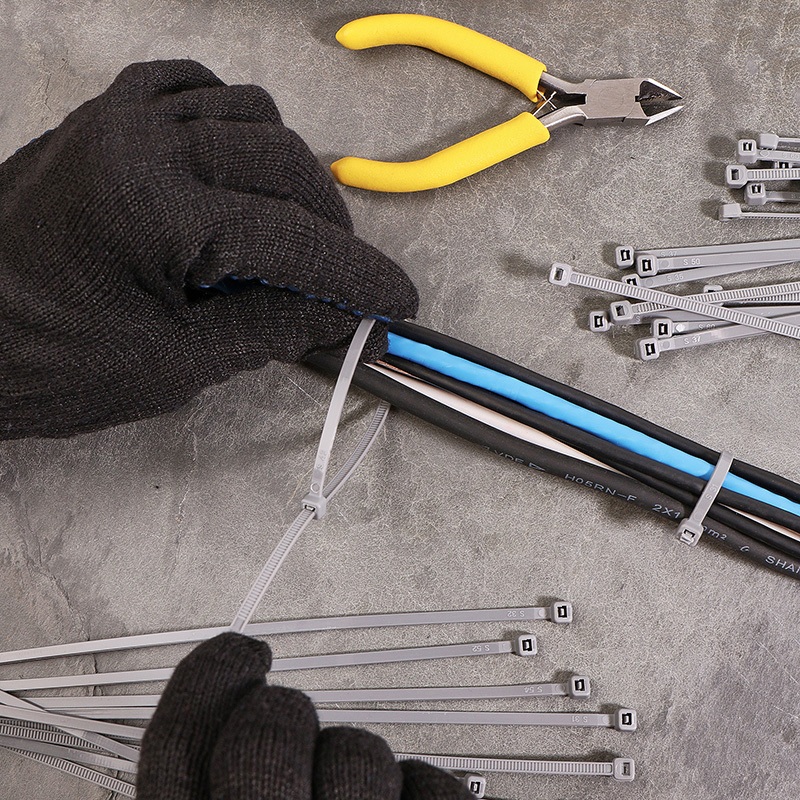 Хомуты нейлон 3,6 х 250 мм (набор 100 шт.), серые (1/10/100) "rexant" 07-0250-3