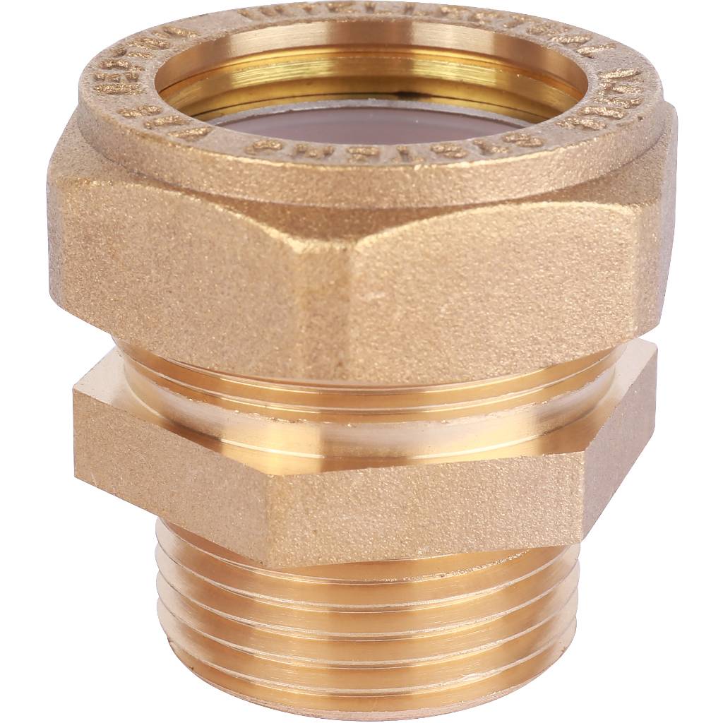 Муфта обжимная (НР) 25 х 1" для стальных гофрированных труб Neptun (Stahlmann)