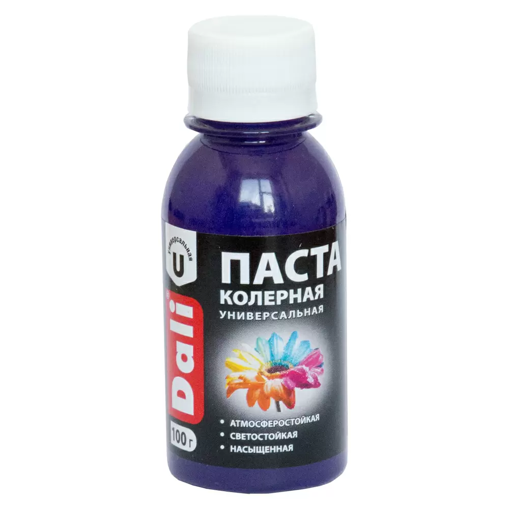 Dali Паста колерная универсальная атмосферостойкая светостойкая, сиреневый (0,1кг)