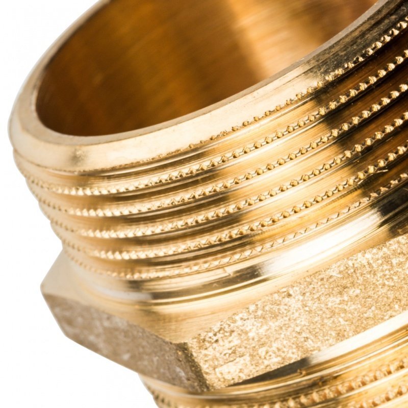 Ниппель НР 1"1/2 латунь STOUT