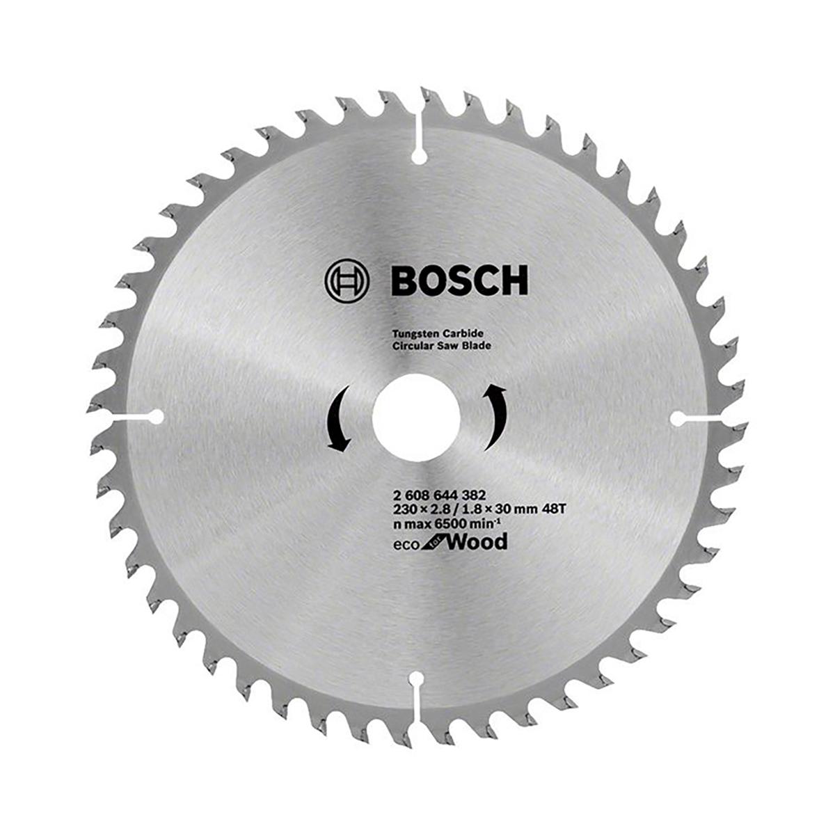 Диск пильный по дереву "eco for wood" 230 x 30 мм, 48 зубьев (1) "bosch" 2608644382