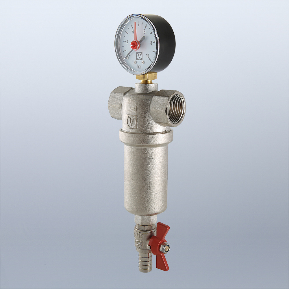 Фильтр механической очистки В 3/4" промывной каскадный VALTEC латунь
