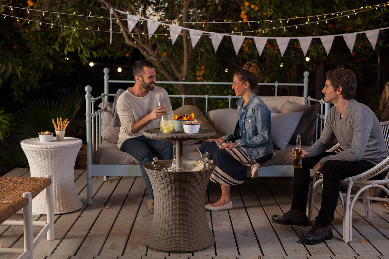 Стол Кул Бар Раттан (Cool bar rattan) коричневый