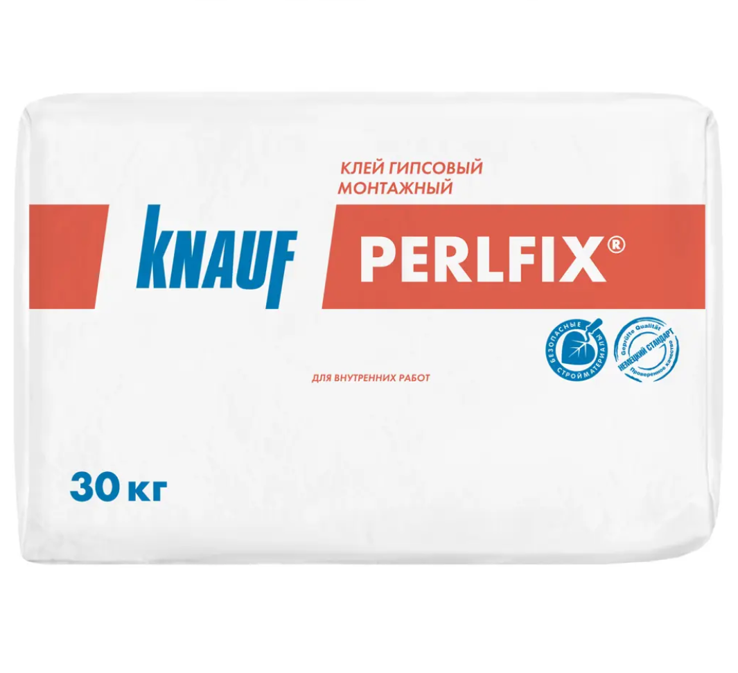 Клей монтажный Кнауф Перлфикс гипсовый 30 кг