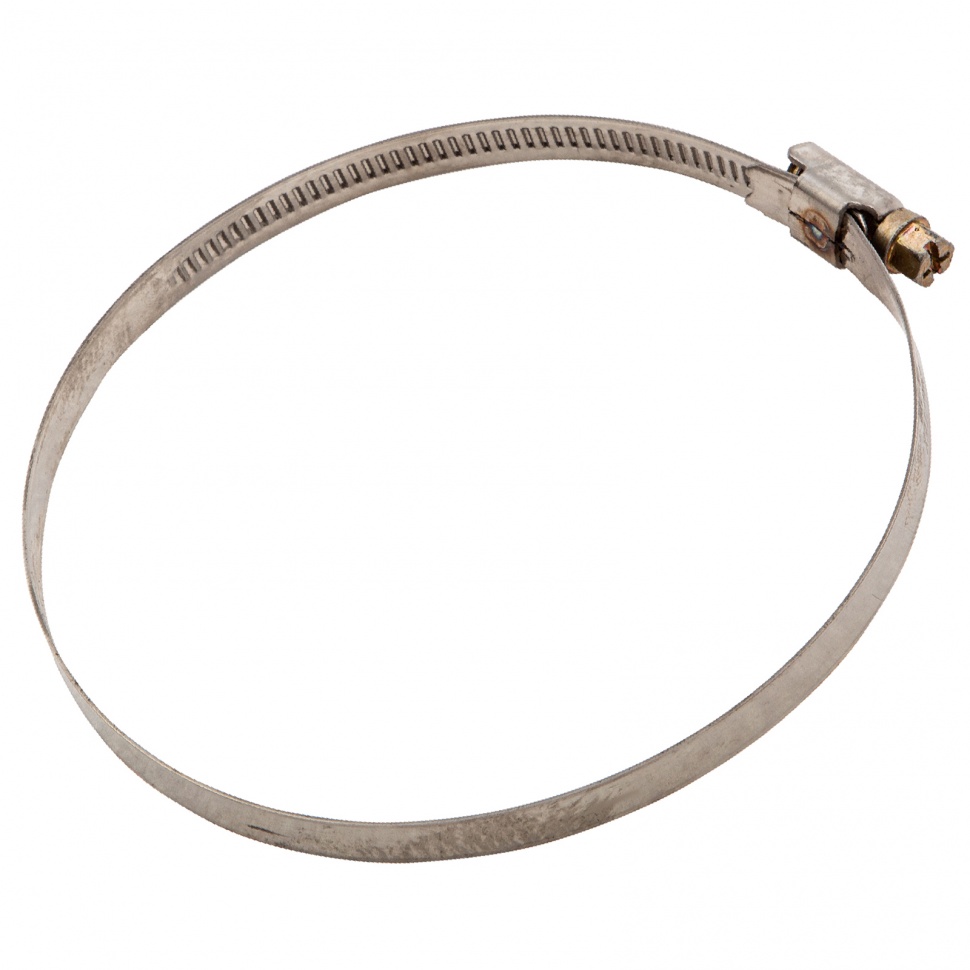 Хомуты нержавеющая сталь, Стандартное болтовое крепление 90-110 мм, 25 штук в упаковке, ширина 9 мм Сибртех (47588)