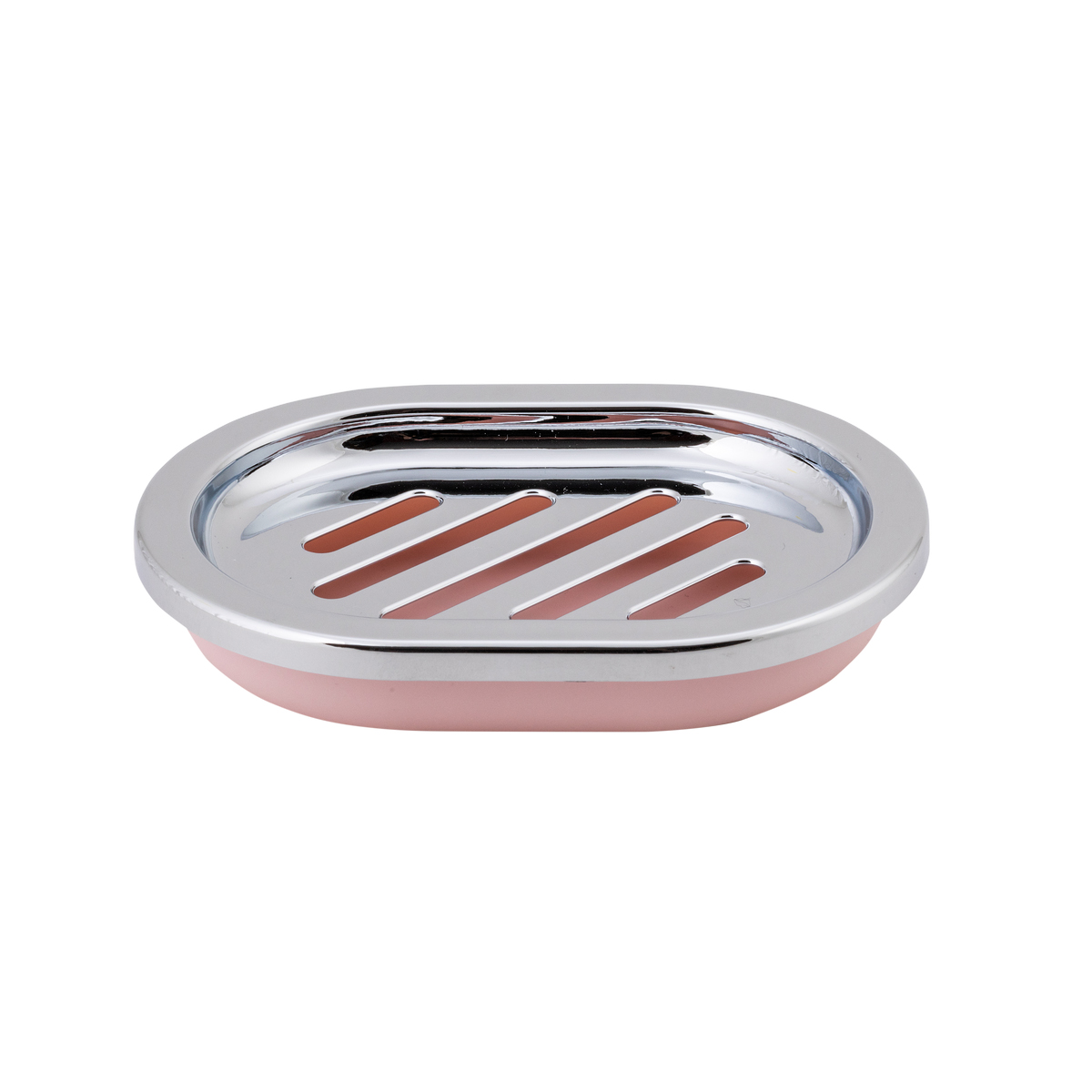 Мыльница "альма" пласт. (розовый) (1/12) "swensa" swp-2100pdr-04