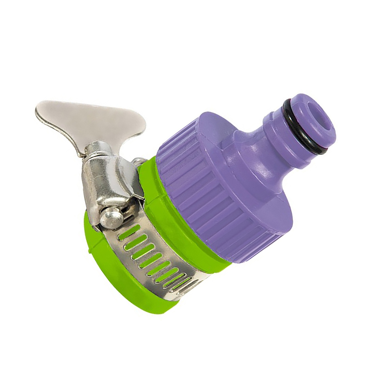 Адаптер для шлангов с наружной резьбой 3/4" с хомутом (1/80) "palisad"