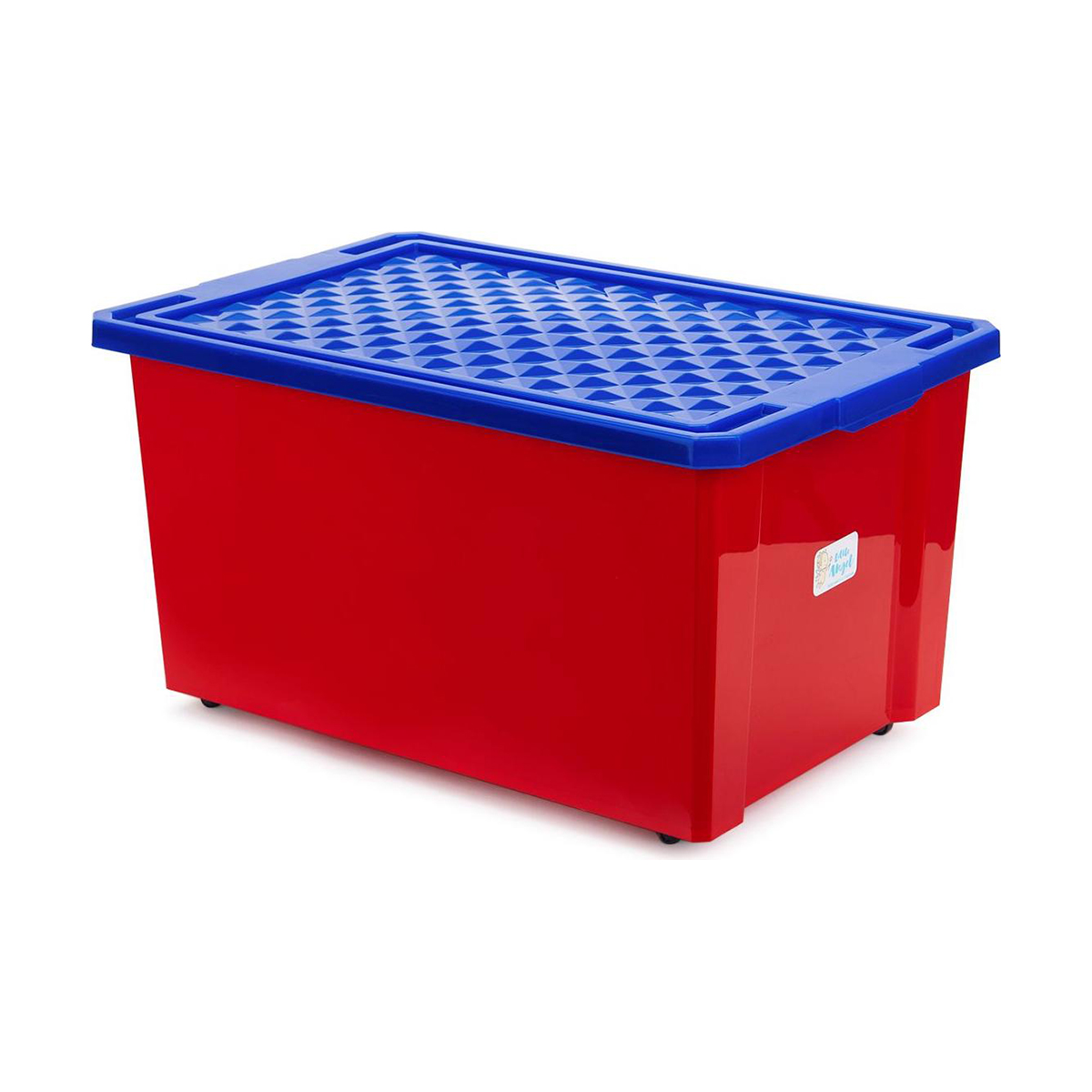 Ящик для игрушек на колесах "start" 57 л (красный лего) (1/5) "little angel"  la1019rd