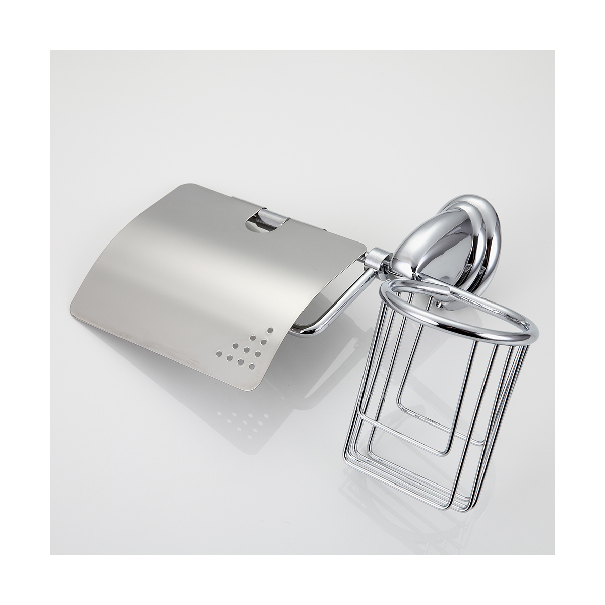 Держатель для туал. бумаги и освежителя воздуха f1503-1, хром (1/20/60) "frap"