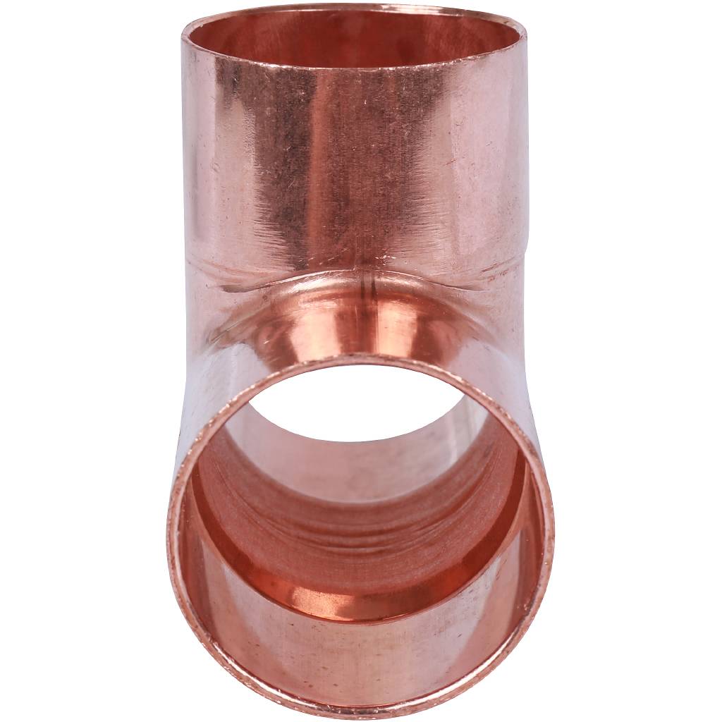 Тройник 35 мм медный равнопроходной под пайку SANHA 1513035