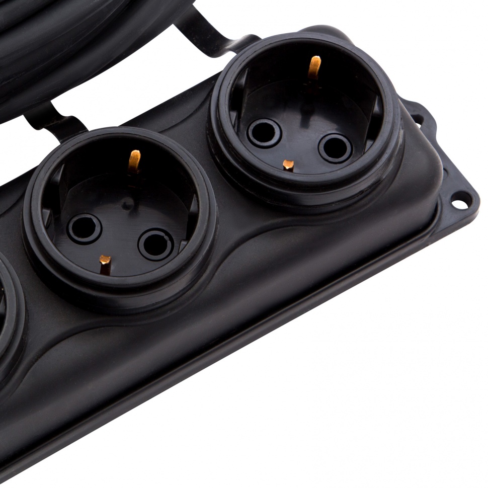 Удлинитель силовой 10 м, 16 А, тип УХз16, 3 x 1.5 мм, Сибртех (95885)