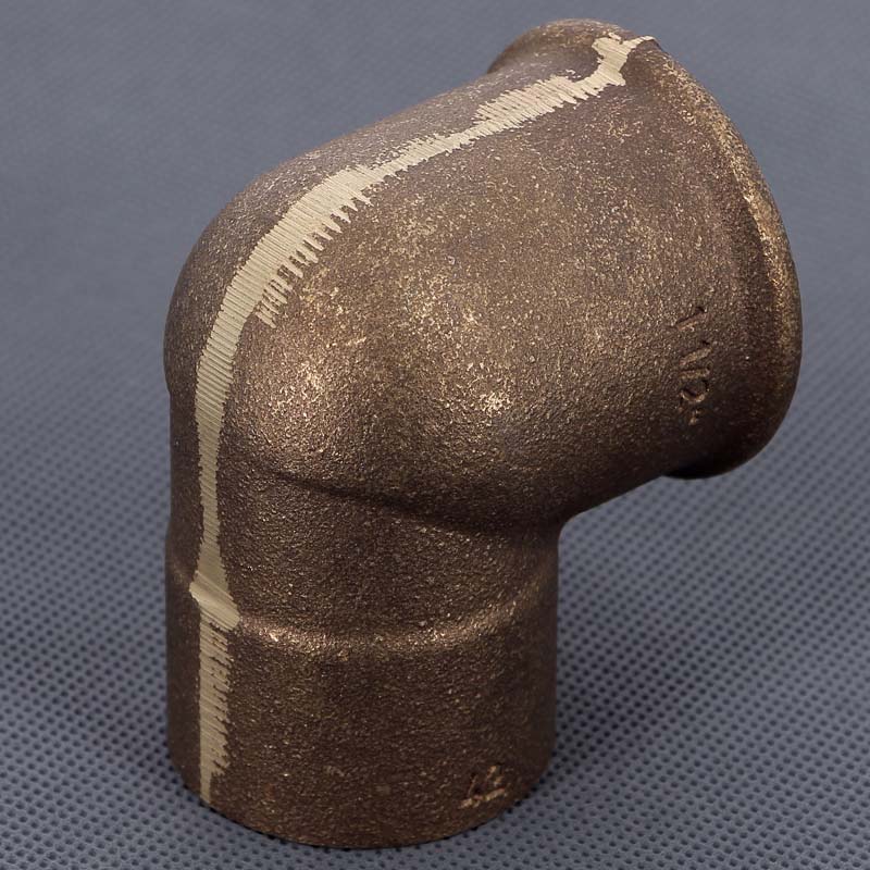 Угол 90° переходной пайка - ВР 42 x 1"1/2 VIEGA бронза