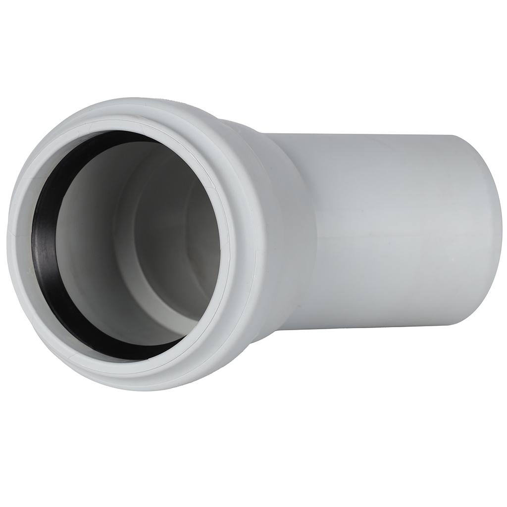 Отвод 45° канализационный бесшумный D = 58 мм STOUT