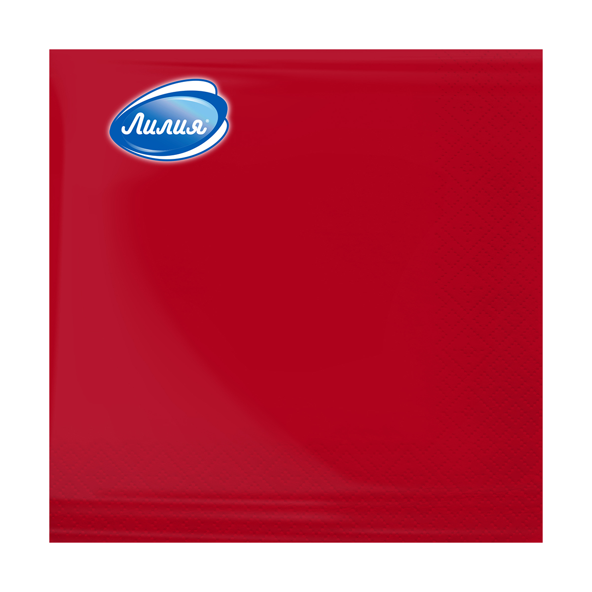 Салфетки бумажн. 2-х слойные упак. 20 листов 33*33 см, красные (1/15) "лилия"