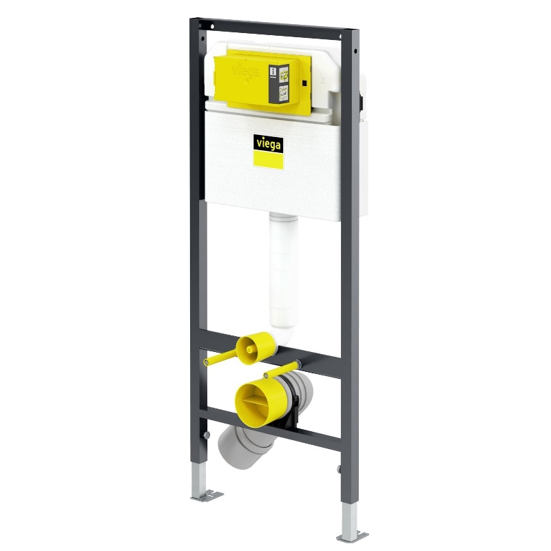 Модуль Prevista Dry для подвесного унитаза 112 см Viega 771973 + 678630 + 773779 хром, не для P Dry