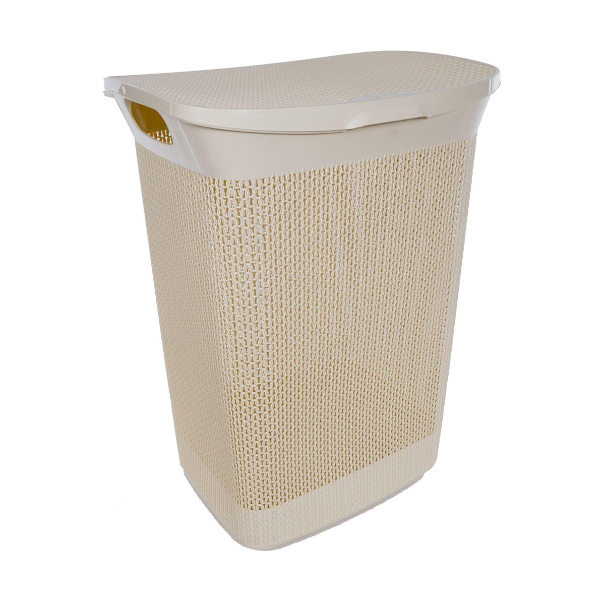 Корзина для белья 50 л "ajur" (слон. кость) (1/2) "branq"  bq4101слк